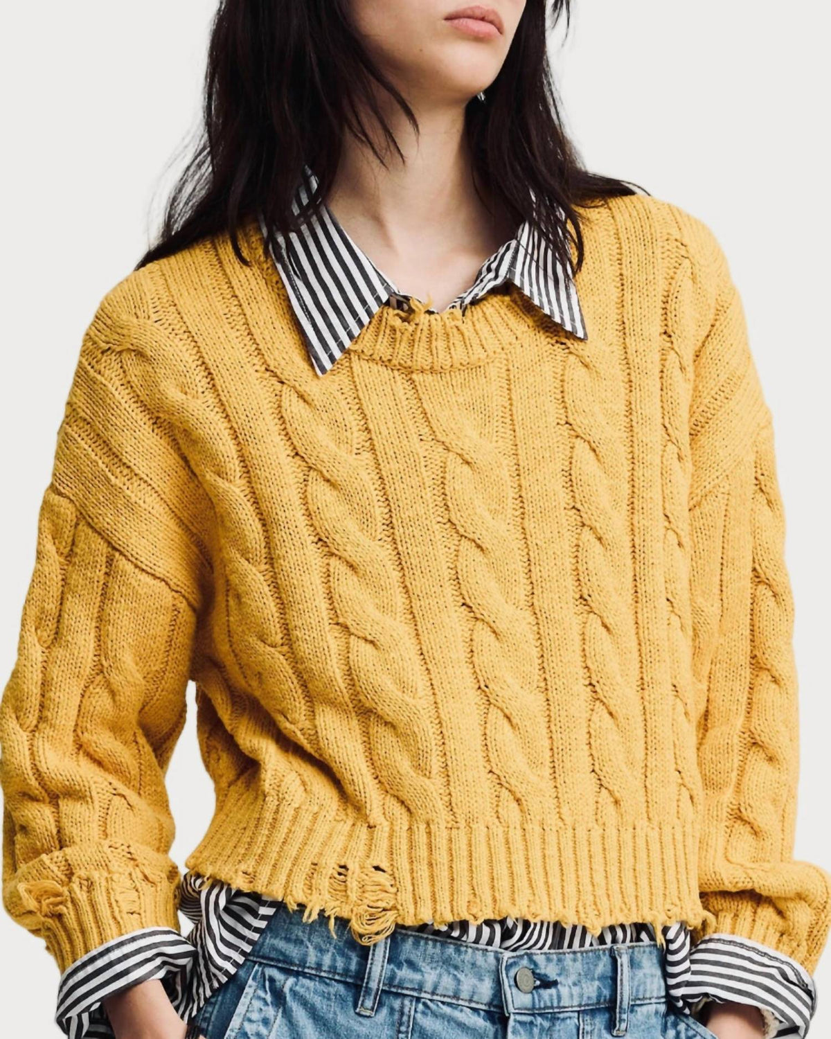 Denimist - Oversized Cropped Sweater