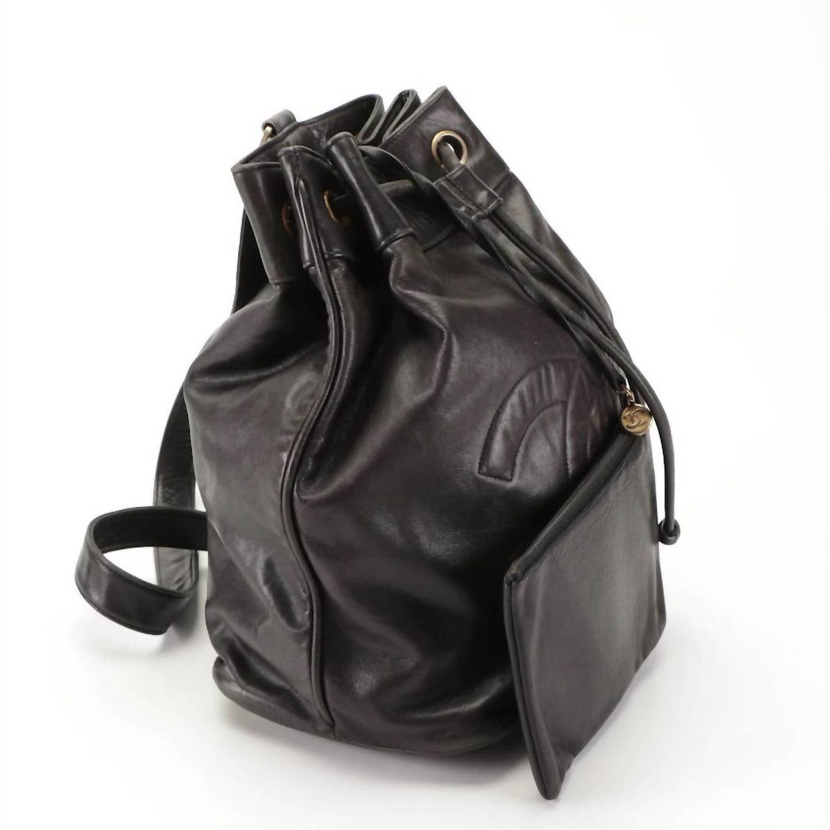 Chanel - Drawstring Sling Backpack