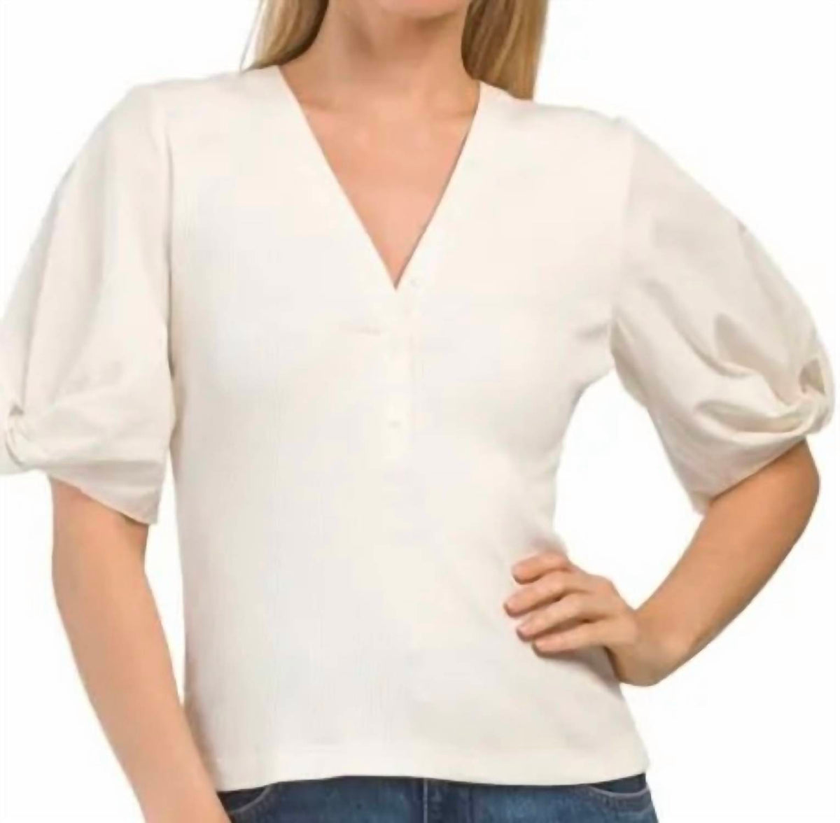 Derek Lam 10 Crosby - Albane Mixed Media Tee