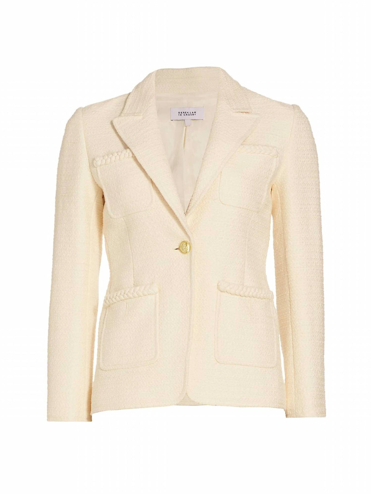 ASSILA SINGLE BREASTED BRAID TRIM JACKET