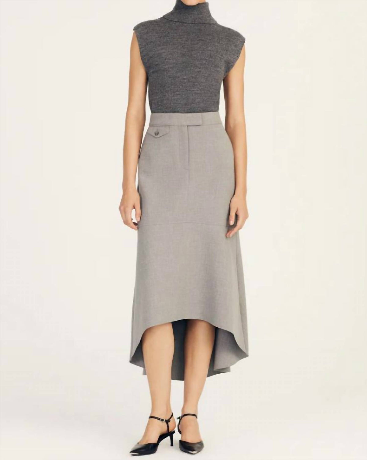 Derek Lam 10 Crosby - Contro Turtleneck Knit Vest