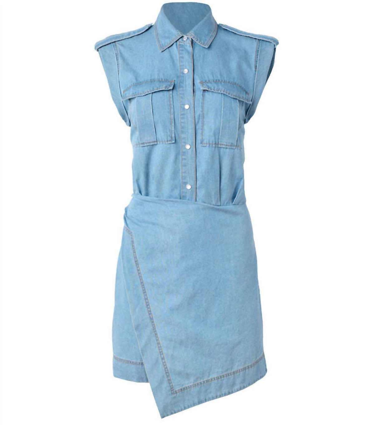 Derek Lam 10 Crosby - Giselle Tie Front Cargo Dress