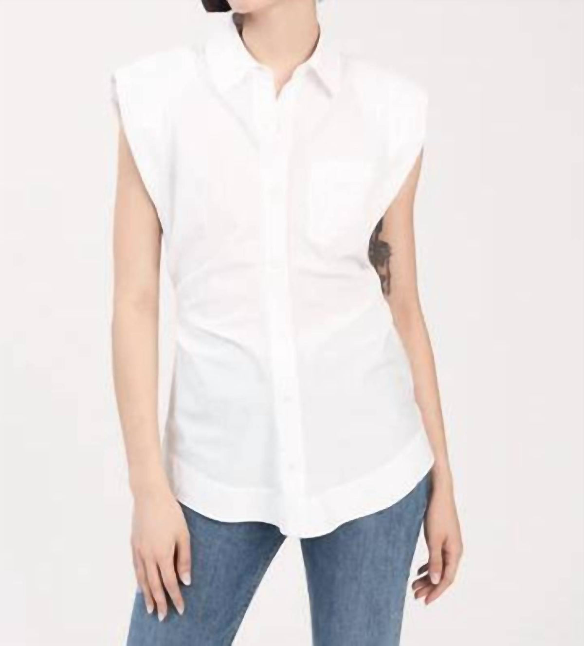 Derek Lam 10 Crosby - Ivy Ruched Button Down
