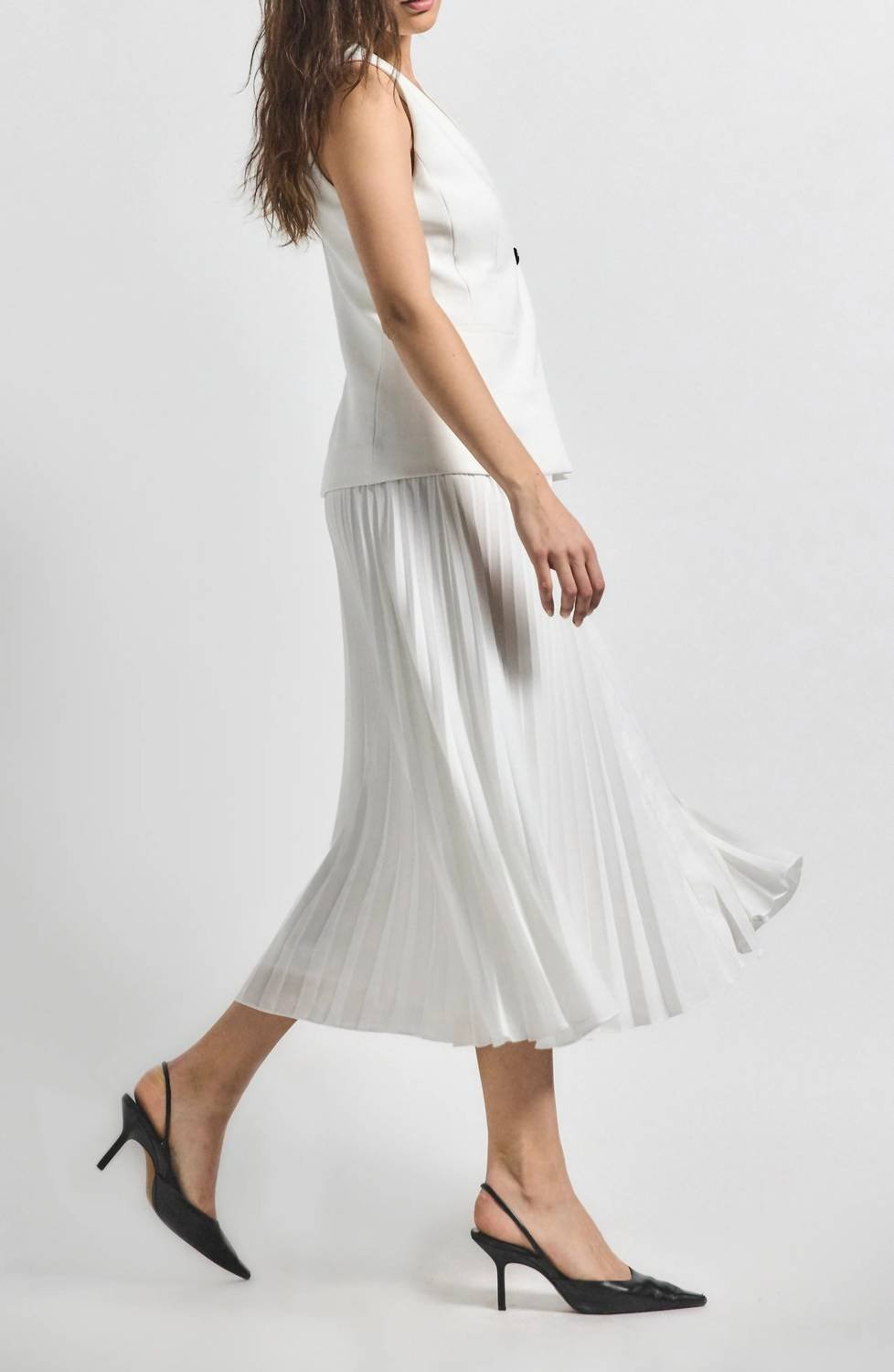 Derek Lam 10 Crosby - Lauren Mixed Media Dress - clothing - dresses - midi