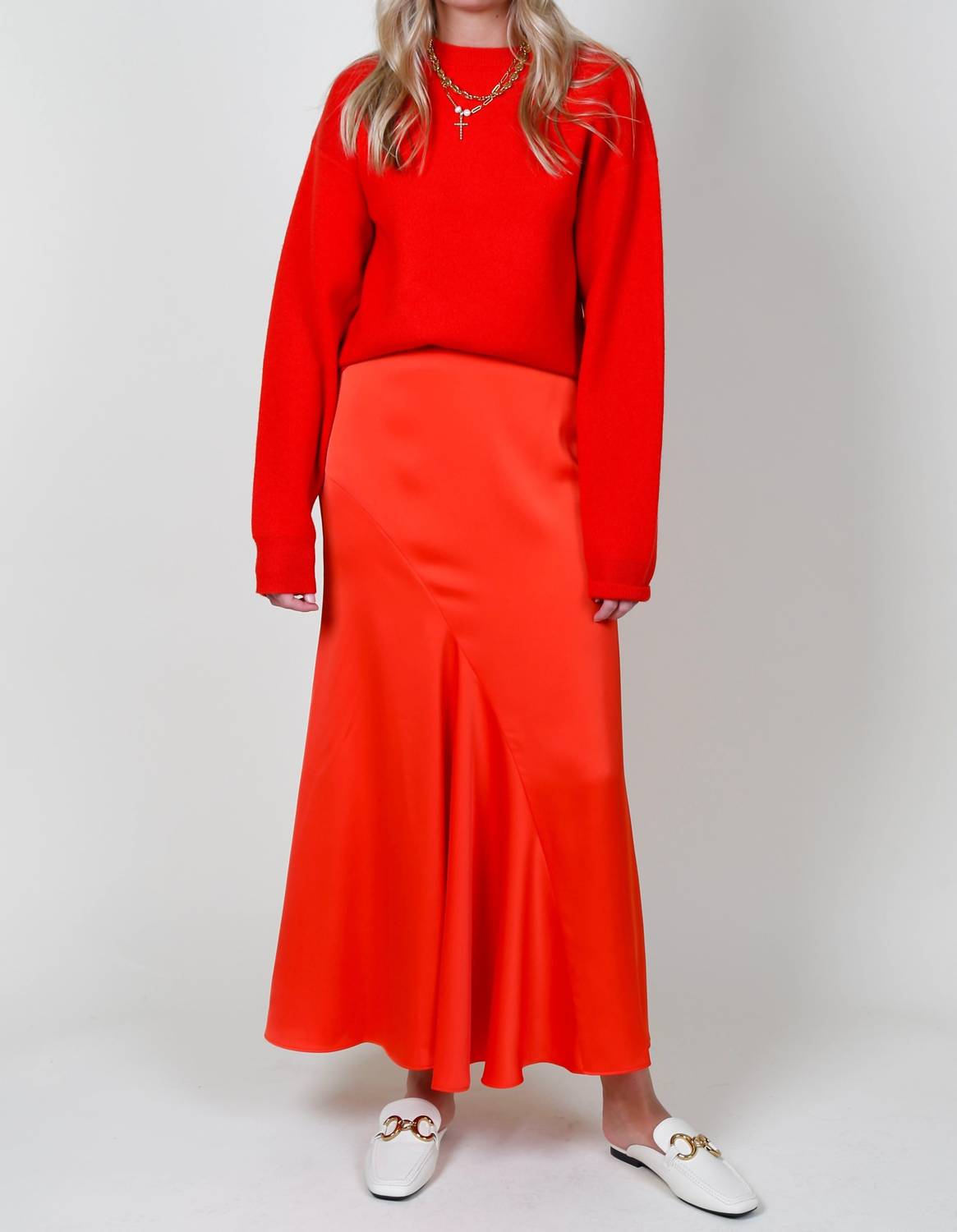 Derek Lam 10 Crosby - Paulette Flared Midi Skirt