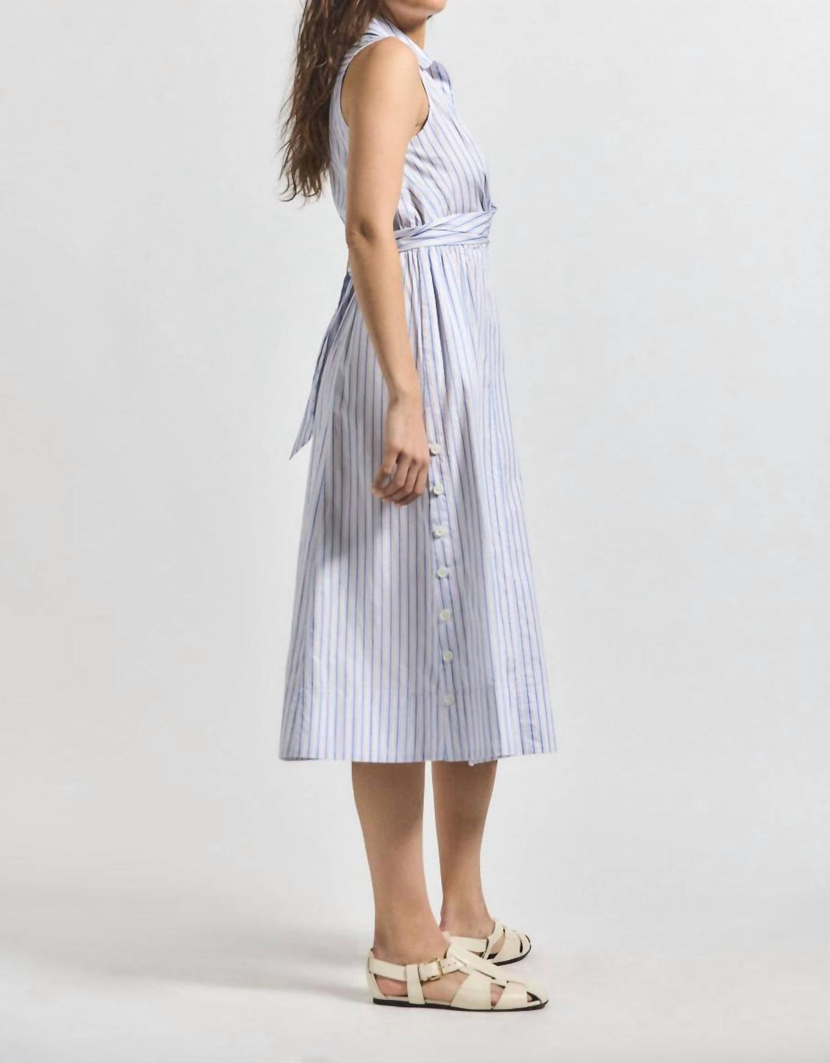 Derek Lam 10 Crosby - Shanaya Front Wrap Midi Dress