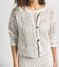 Derek Lam 10 Crosby - Syvie Crochet Sequin Cardigan - cardigans - clothing - polyester
