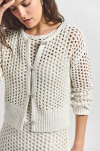 Derek Lam 10 Crosby - Syvie Crochet Sequin Cardigan - cardigans - clothing - polyester