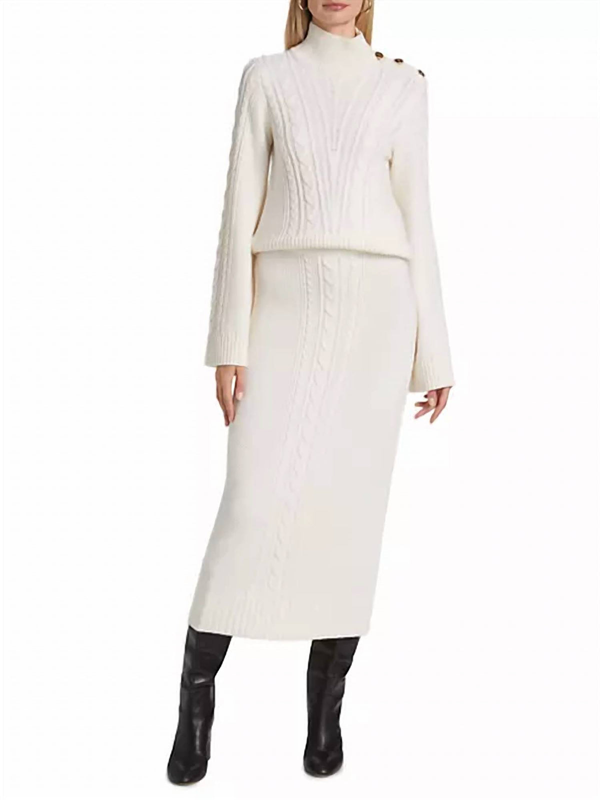 Derek Lam 10 Crosby - Valentin Cable Knit Skirt