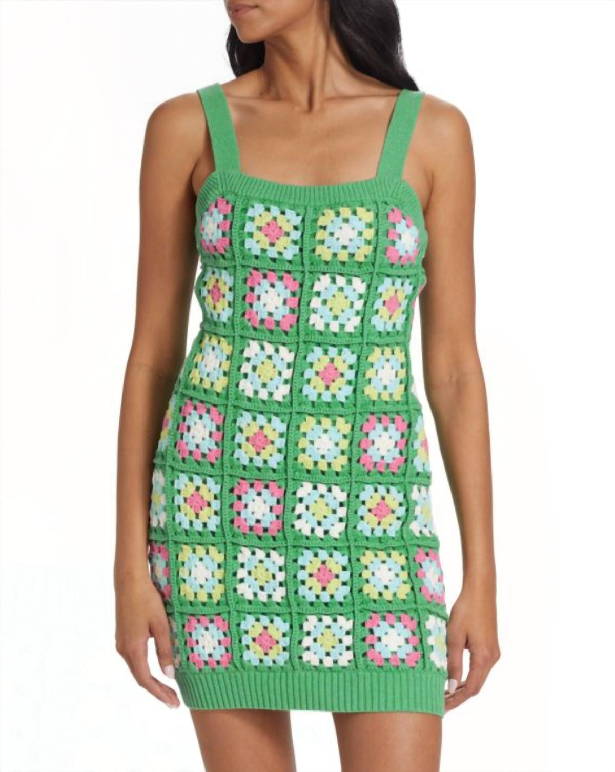 Design History - Floral Patchwork Crochet Dress