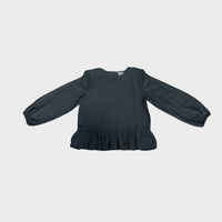 Design History - Women's 3D Dot Ruffled Bottom Top