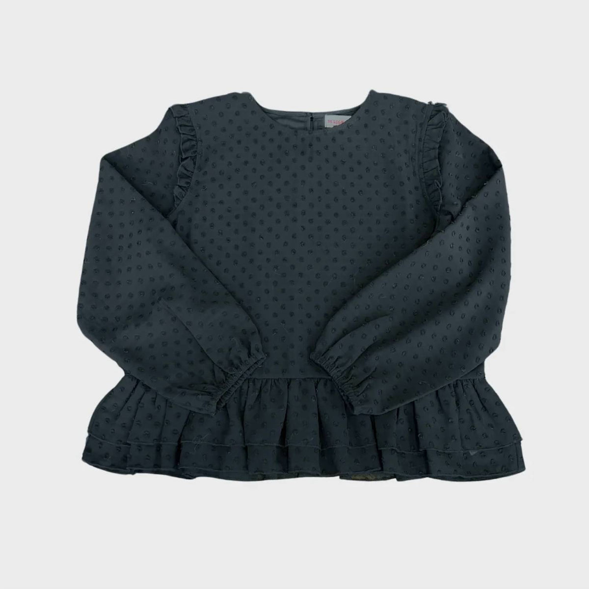 Design History - Women's 3D Dot Ruffled Bottom Top