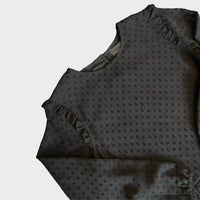 Design History - Women's 3D Dot Ruffled Bottom Top
