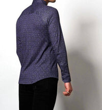Desoto - Patterned Button Down Knit Shirt