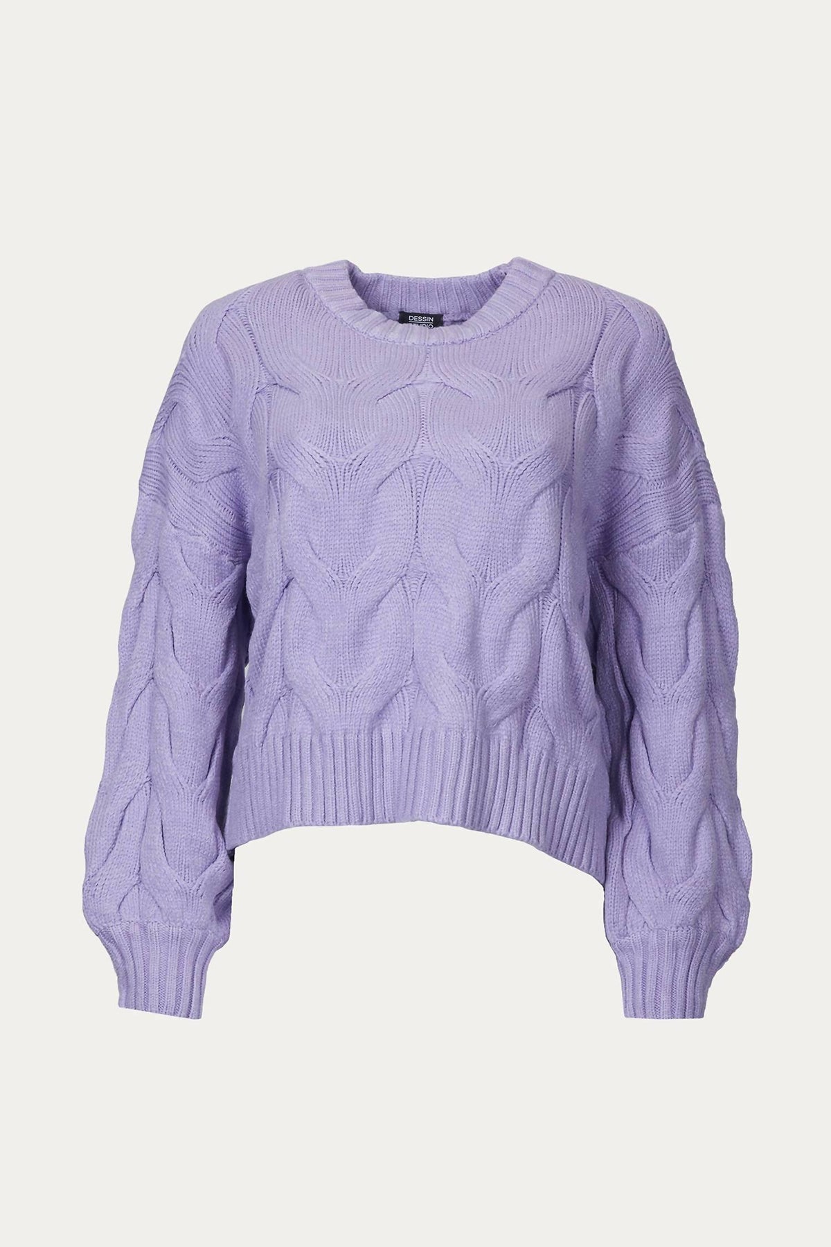 WIDE CANDY CABLE-KNIT SWEATER