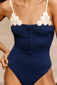 Devon Windsor - Jerry Full-piece Textured Swimsuit