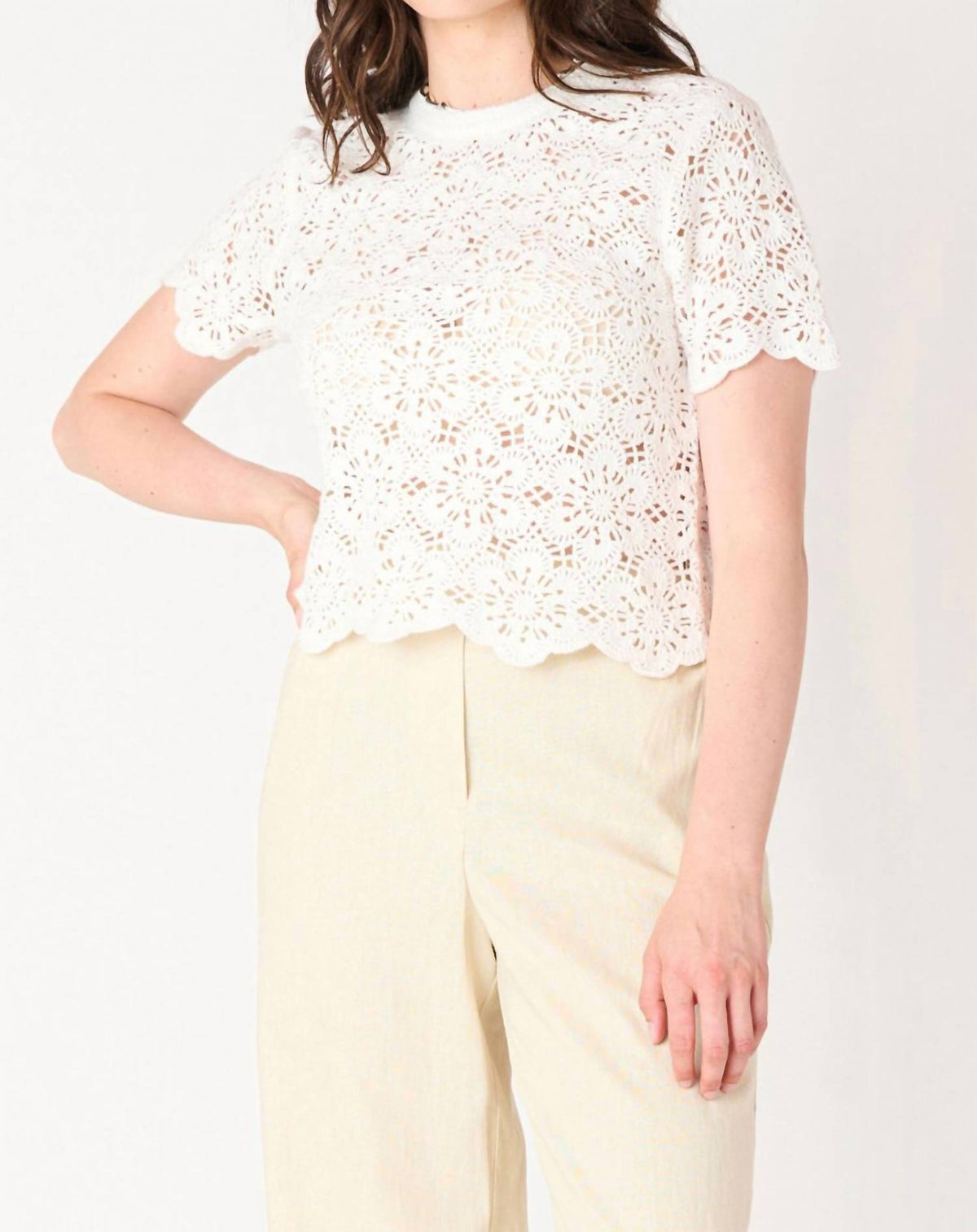 Dex - Amelia Crochet Crop Top