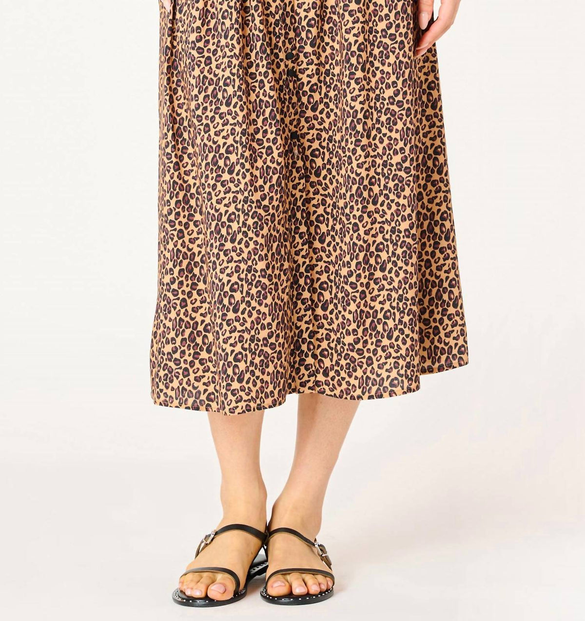 Dex Clothing - Leopard Midi Skirt