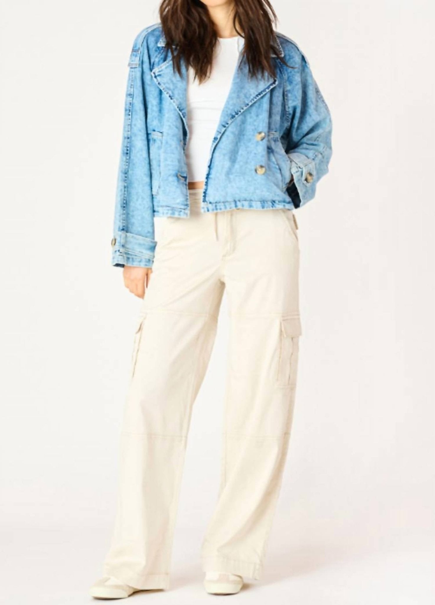 Dex - Dex Denim Jacket - blue - clothing - cotton - blend