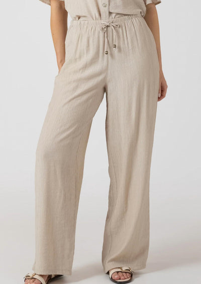 Dex - Drawstring Wide Leg Pant
