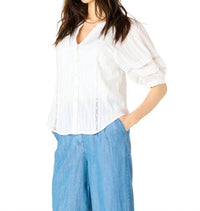 Dex - Lace Insert Blouse - blouses - clothing - cotton