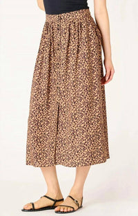 Dex - Leopard Button Front Skirt