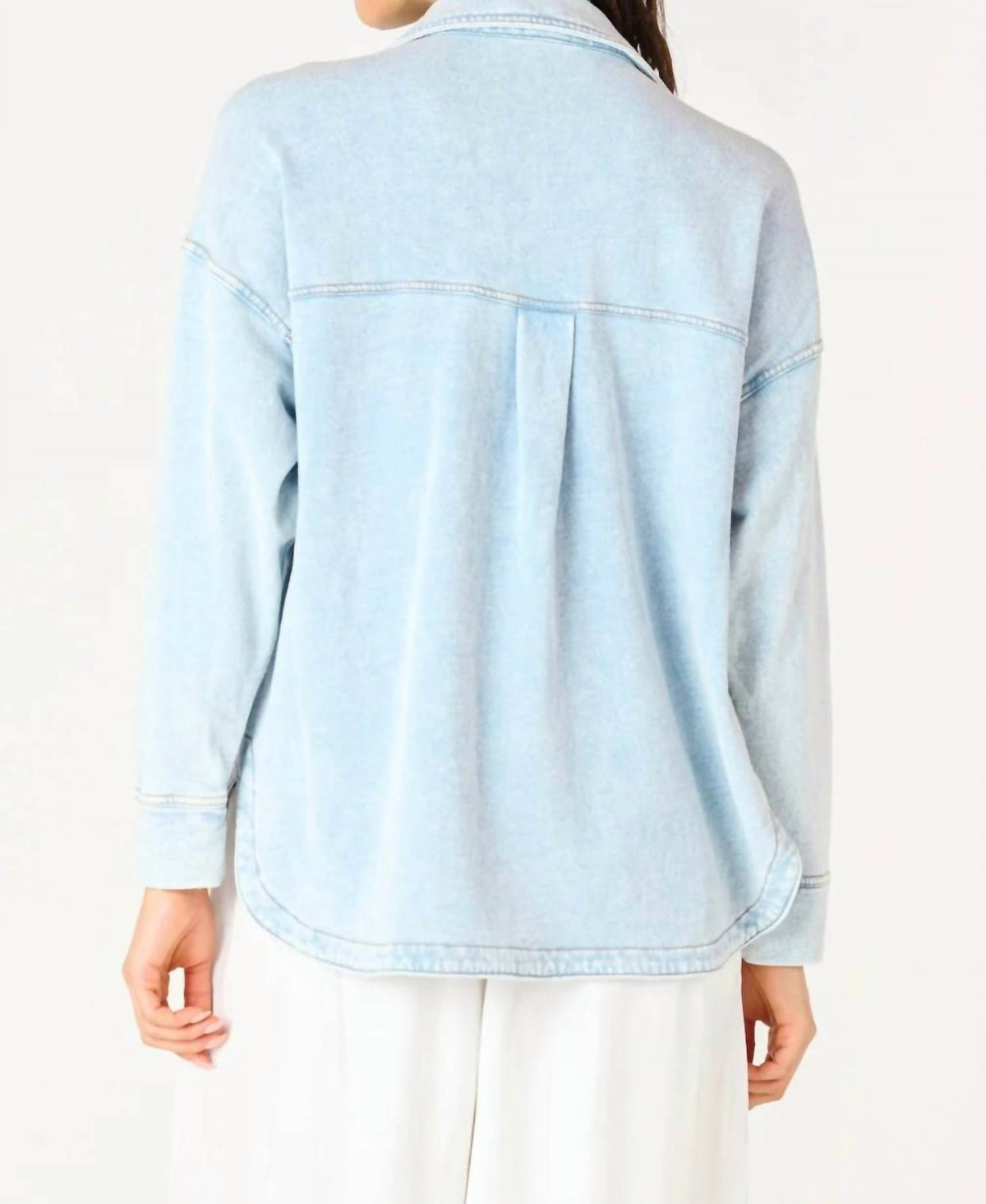 Dex - Long Sleeve Knit Denim Jacket