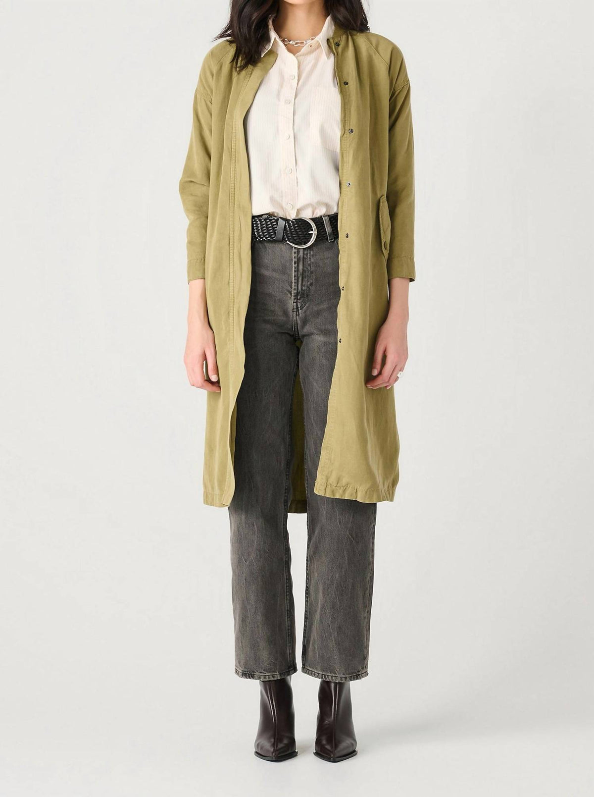 Dex - Longline Drapey Bomber Jacket
