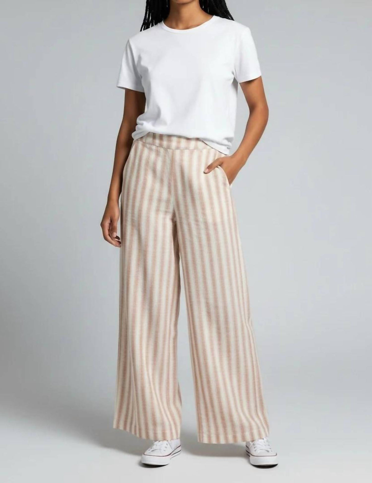 Dex - Mid Rise Stripe Pants