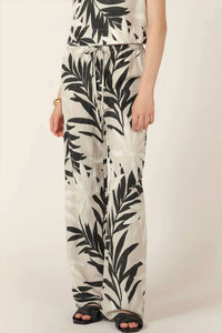 Dex - Wide Leg Drawstring Trousers