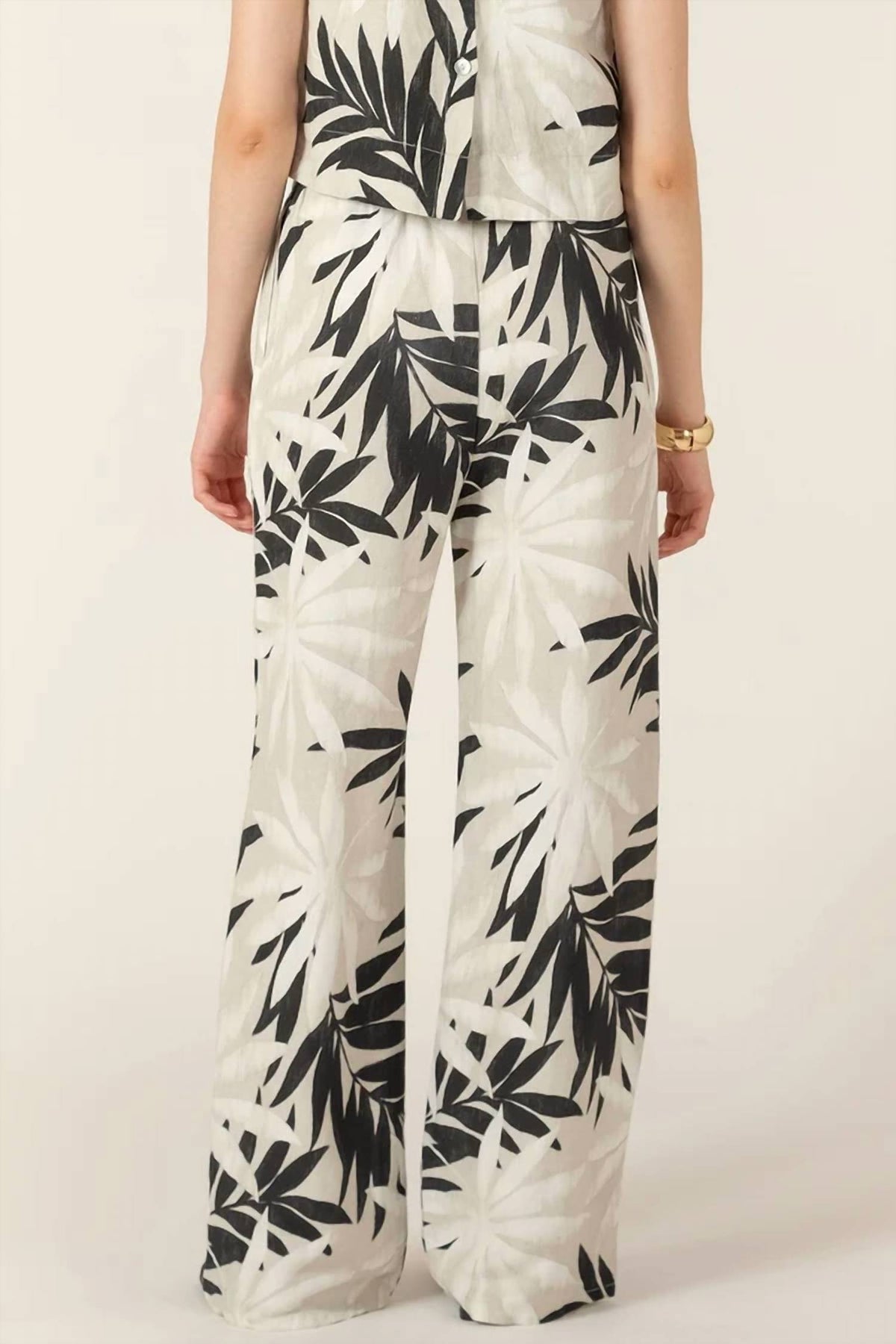 Dex - Wide Leg Drawstring Trousers