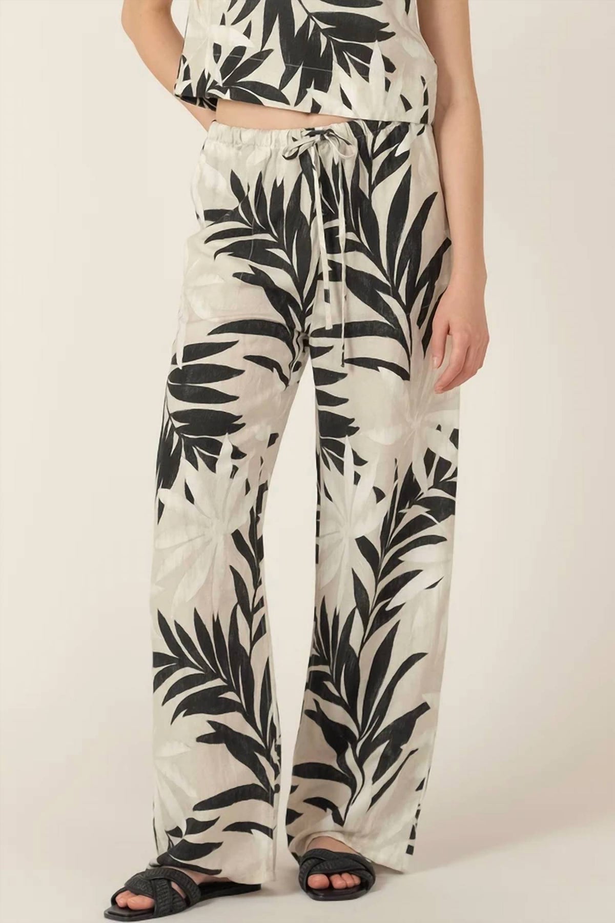 Dex - Wide Leg Drawstring Trousers
