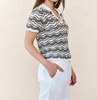 Bella Dahl - Short Sleeve Collar Sweater
