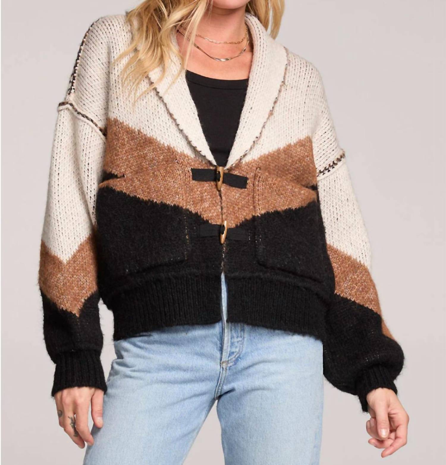 Saltwater Luxe - Cain Color Block Sweater