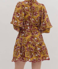 Entro - Elizabeth Taylor Tie Waist Mini Dress