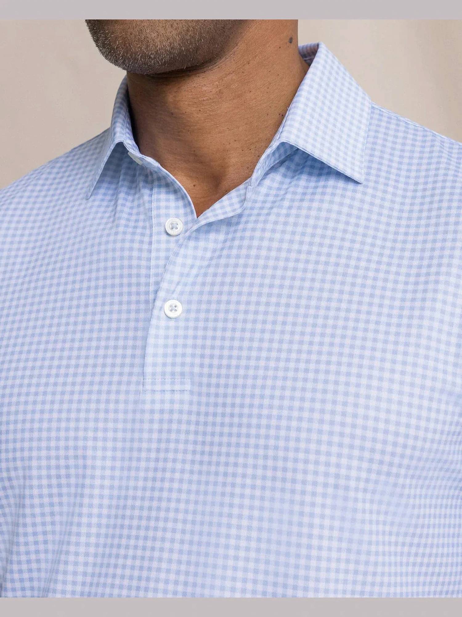Southern Tide - Driver Island View Gingham Printed Polo