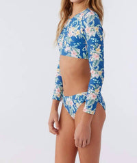 O'Neill - Kids Tulum Tropical Long Sleeve Crop Swim Set