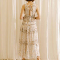 Storia - Women's Lily Print And Eyelet Dress