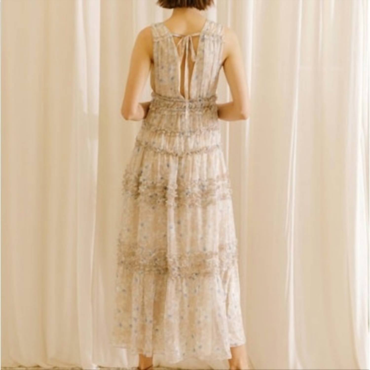Storia - Women's Lily Print And Eyelet Dress