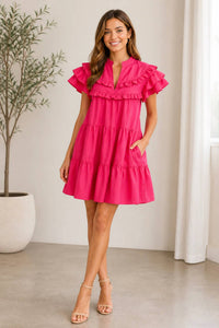 Entro - Ruffle Tiered Babydoll Dress