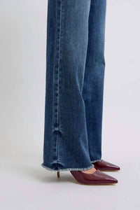Judy Blue - Raw Hem Mid Rise Jeans