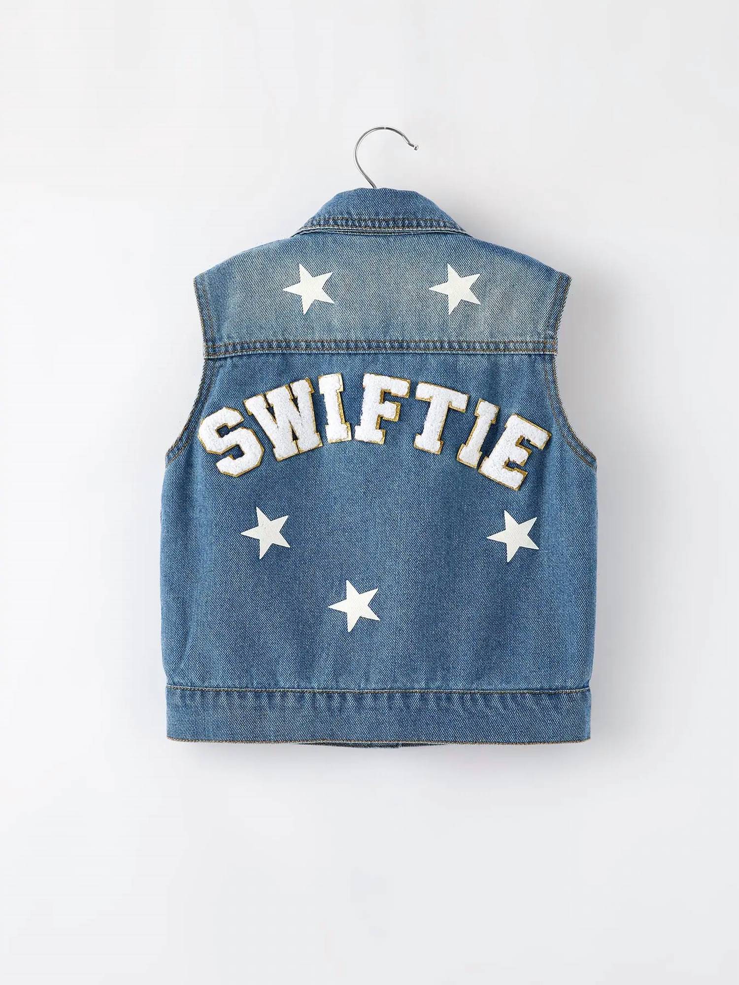 Rylee Faith Designs - Girls Swiftie Denim Vest