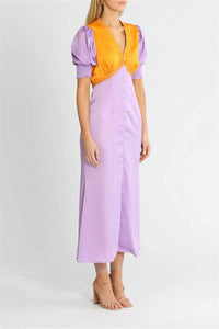 Never Fully Dressed - Lindos Color Block Midi Dress
