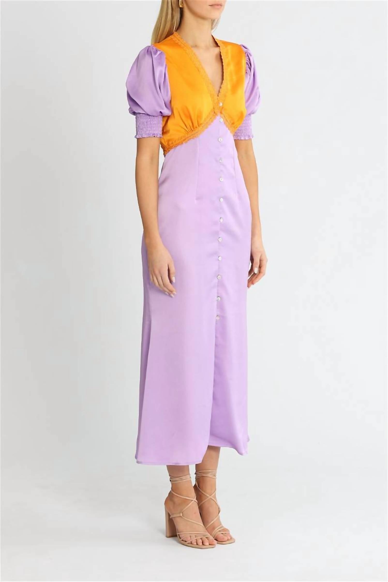 Never Fully Dressed - Lindos Color Block Midi Dress