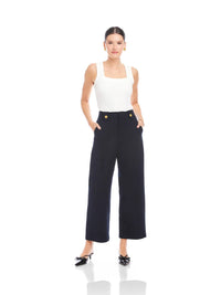 Fifteen Twenty - Janice Cropped Wide-Leg Pants
