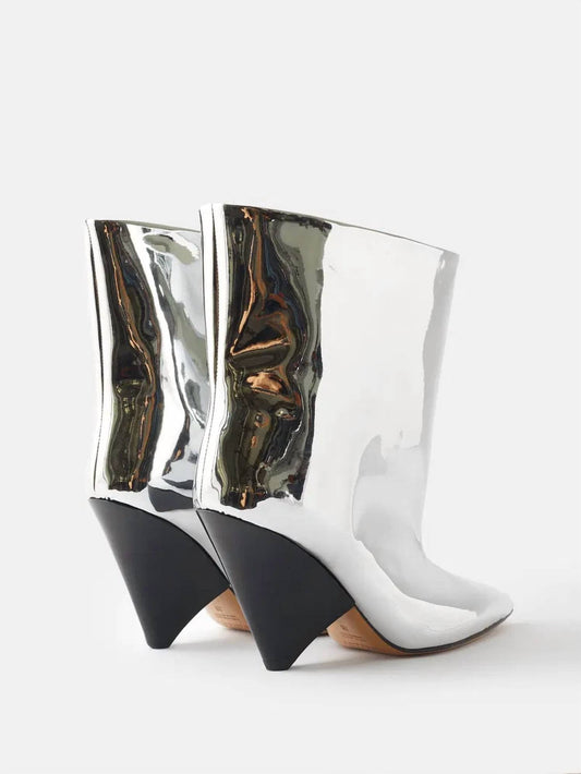 Isabel Marant - Women's Miyako Metallic Pointed Booties