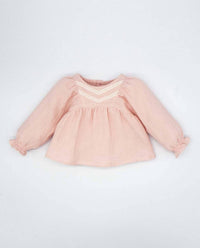 Fina Ejerique - Girl's Puffed Sleeves Blouse With Lace