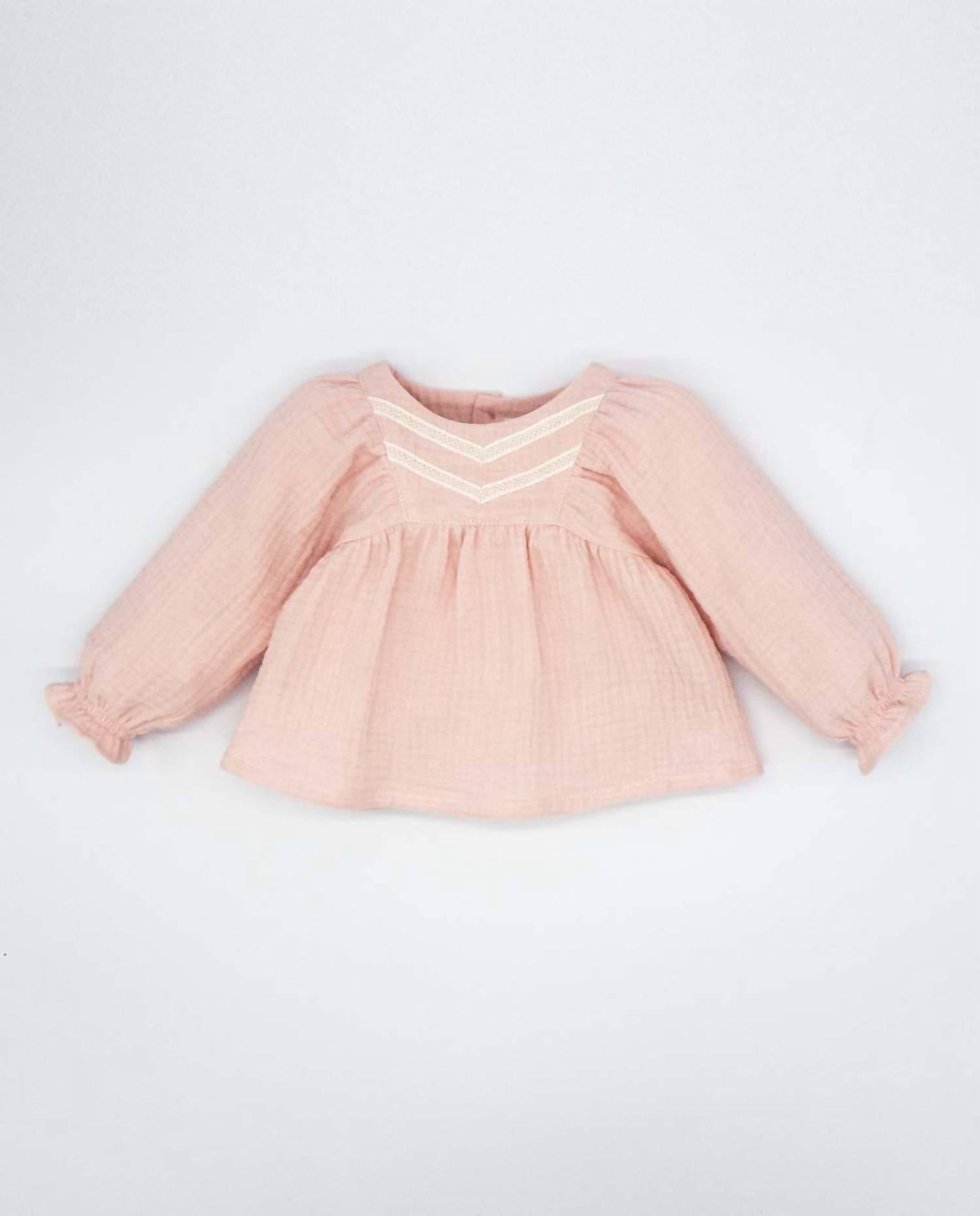 Fina Ejerique - Girl's Puffed Sleeves Blouse With Lace