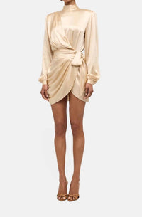 Ronny Kobo - Imara Draped Knot Mini Dress