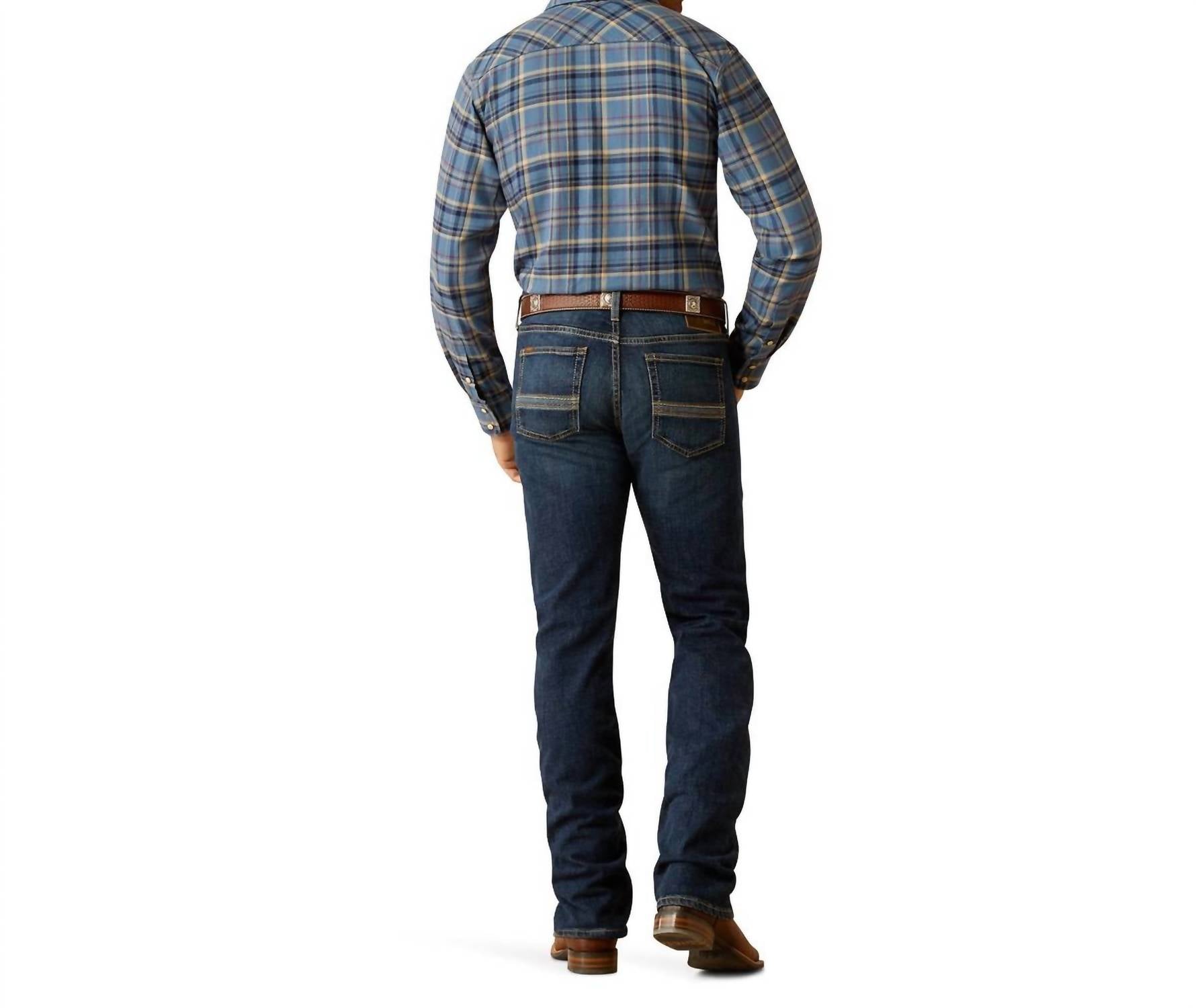ARIAT M7 Slim Tucker Straight Leg Jeans in quest - men's jeans - detail view